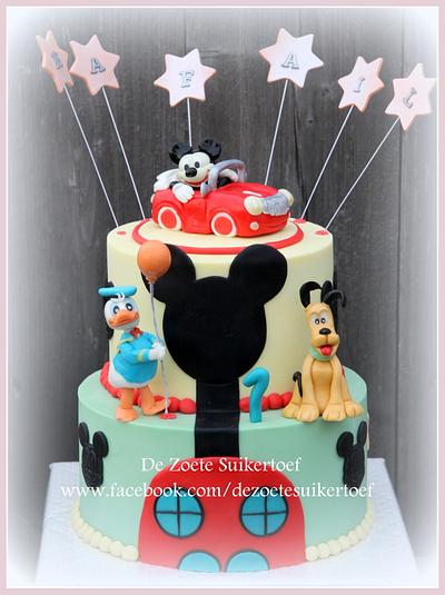 Disney; Mickey and his friends - Cake by De Zoete Suikertoef