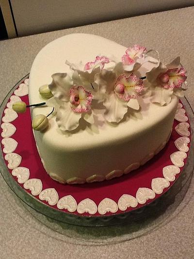 Cake with  orchids  - Cake by Sveta