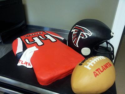 Atlanta Falcons Grooms Cake - Cake by Dayna Robidoux