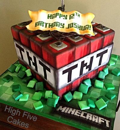 Minecraft - Cake by Sarah Myers