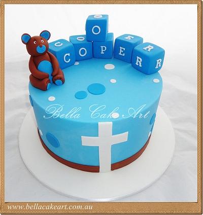 Cooper Baptism - Cake by Bella Cake Art