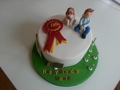 Dog Agility Birthday Cake - Cake by Rachel Nickson