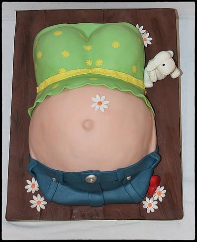 Baby Shower Denim Cake  - Cake by Lamputigu