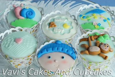 Baby Boy Cupcakes - Cake by Vavi