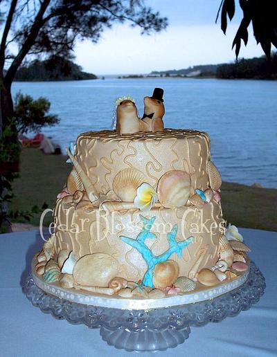 Dolphin Wedding Cake - Cake by ozgirl39