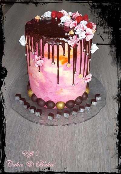 Birthday Drip Cake  - Cake by Effi's Cakes & Bakes 