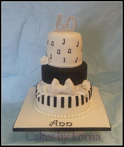 Three Tier Musical Theme Cake - Cake by Cakes by Lorna