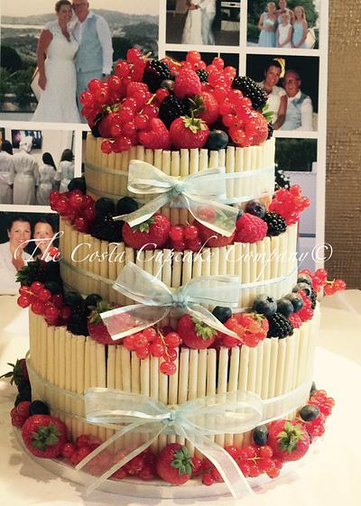 Chocolate and fresh fruit  - Cake by Costa Cupcake Company