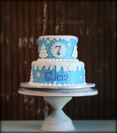 Frozen Cake - Cake by SweetBlessings