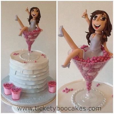 Tickety Boo - Cocktail party girl  - Cake by Tickety Boo Cakes
