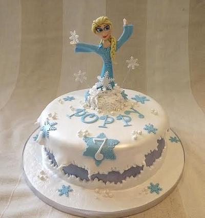 first attempt at elsa :) - Cake by Storyteller Cakes