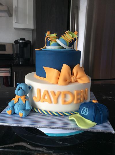 Baby boy shower cake - Cake by Marie-France