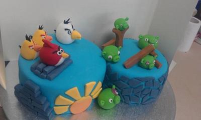angry birds - Cake by jodie baker