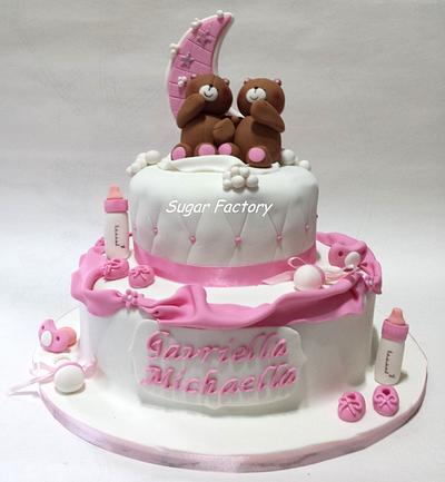 Forever Friends - For Gavriella's and Michaella's Christening day - Cake by SugarFactory