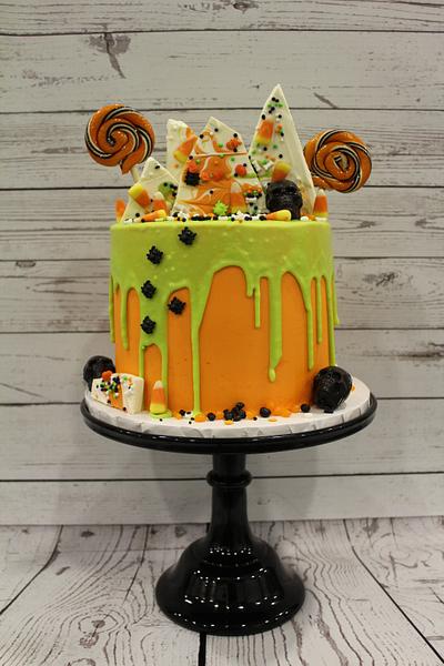 Halloween Drip cake - Cake by Denise Makes Cakes