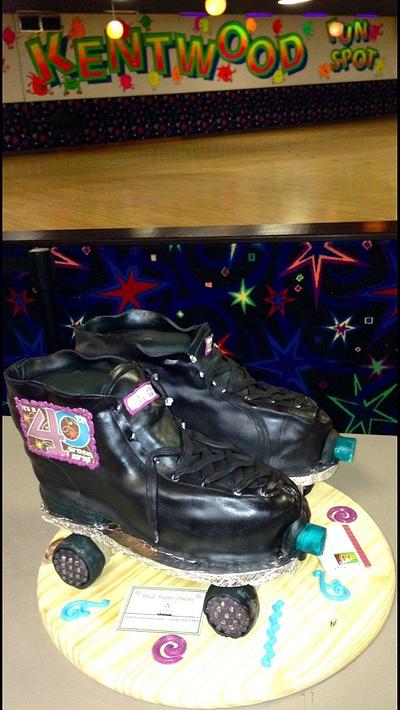 Roller Skates - Cake by Pink Daisy Cakes