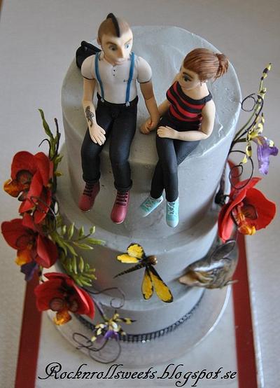 My first wedding cake - Cake by Liv Sandberg