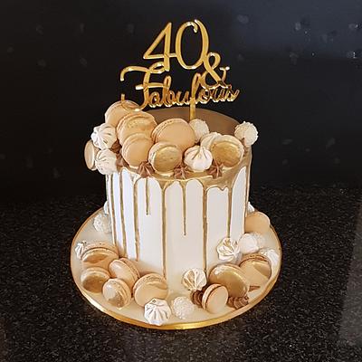 40& Fabulous  - Cake by The Custom Piece of Cake