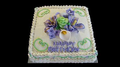Iris Flower Cake - Cake by Chef Rose