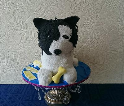 sculpted dog cake - Cake by Claribel 
