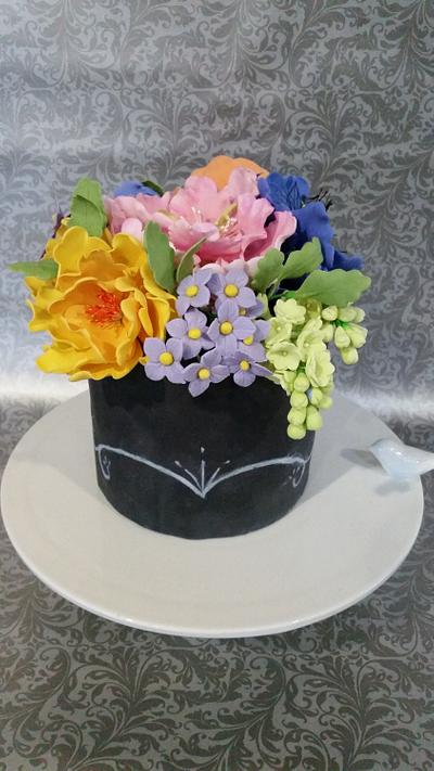 My Chalkboard Bouquet - Cake by Cazzariel