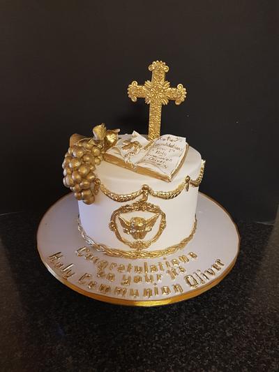 First Holy Communion cake - Cake by The Custom Piece of Cake