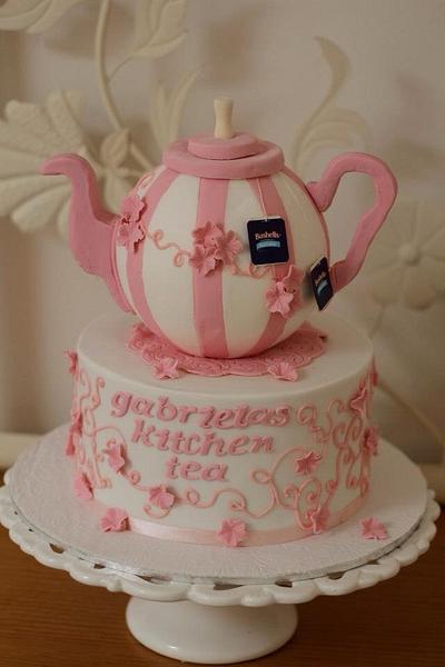 Teapot Kitchen Tea Cake - Cake by Cake Est.