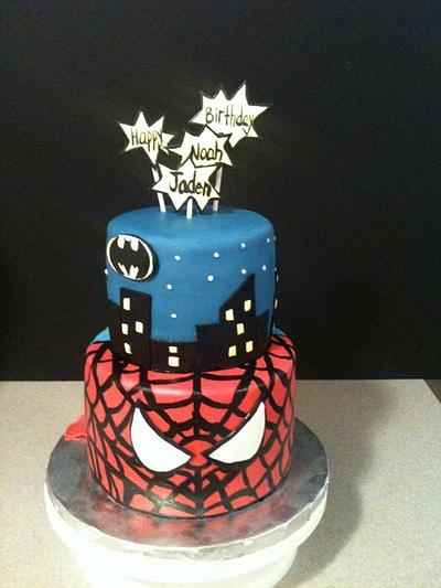 Superheroes Birthday Cake - Cake by Cecilia Gonzalez