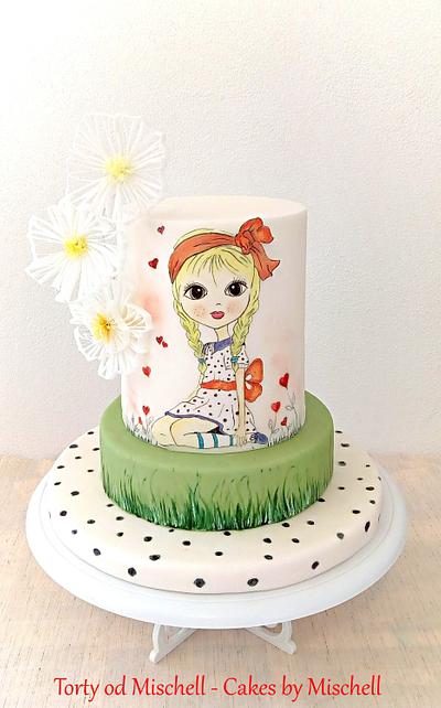 Hand painted little princess - Cake by Mischell