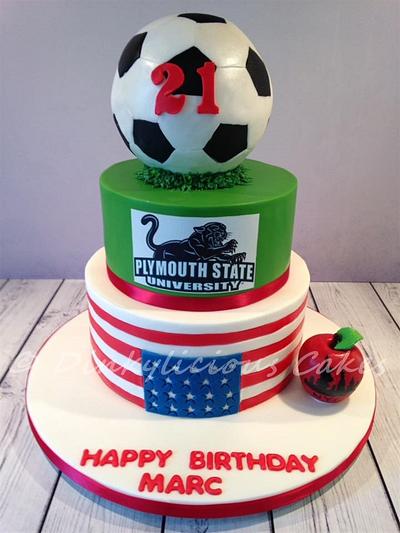 Sports/American themed cake - Cake by Dinkylicious Cakes