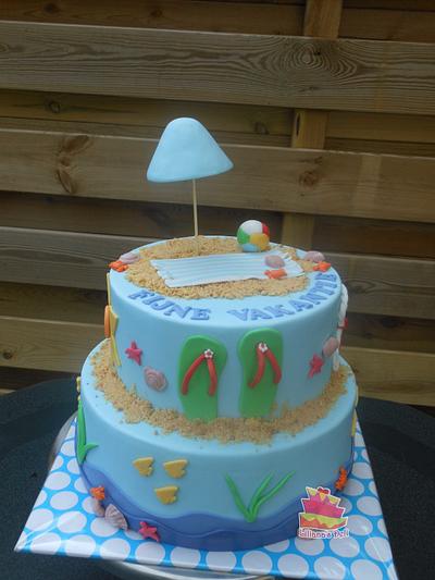 Beach cake - Cake by Liliana Vega