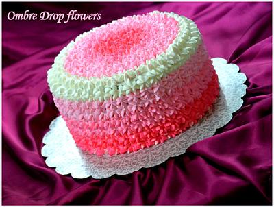 Buttercream ombre  - Cake by Divya iyer