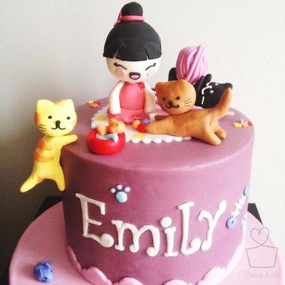 Kitty Cat Birthday Cake - Cake by Heidi