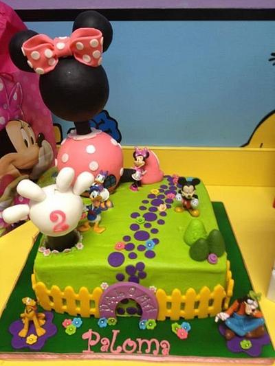 Minnie Mouse clubhouse cake - Cake by Cakes by Maray