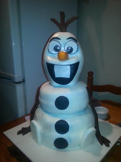 Snowman - Cake by TheCakeDen