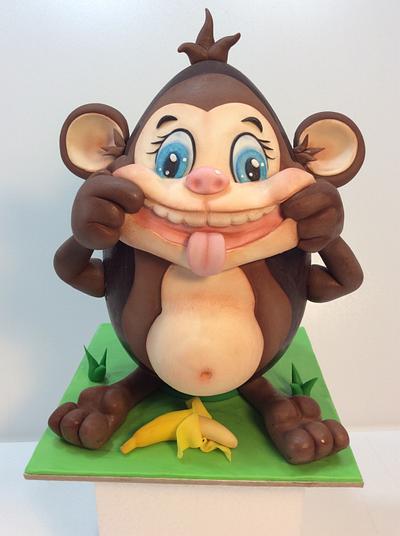 The grumpy monkey. Easter Collection 2019 - Cake by Carla Poggianti Il Bianconiglio