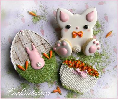 Bunny cookies - Cake by Evelindecora