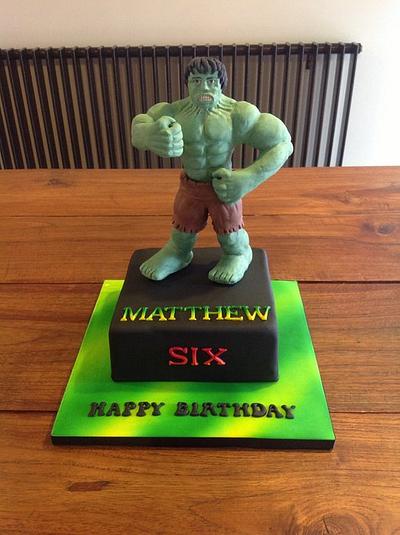 Incredible Hulk cake - Cake by Cakes Honor Plate