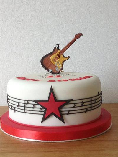 Guitar cake - Cake by CandyCakesPreston