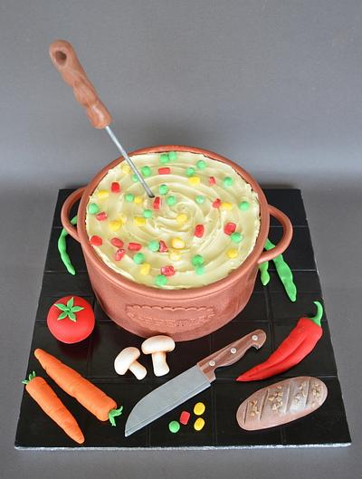 Cooking pot cake - Cake by giveandcake