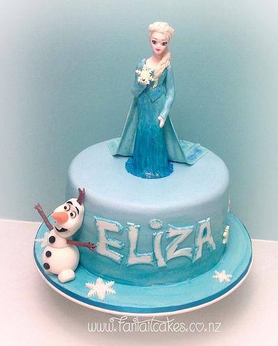 Elsa & Olaf "Frozen" - Cake by Fantail Cakes