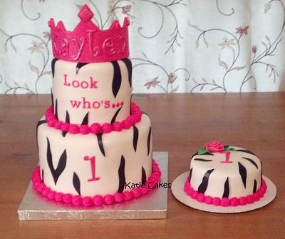 Zebra Princess Cake - Cake by Katie Cortes
