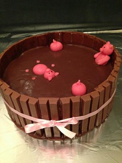 Pigs in the mud - Cake by priscilla-patisserie