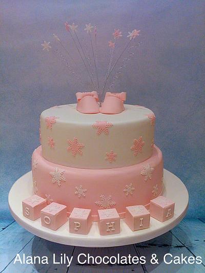 Christening Cake - Cake by Alana Lily Chocolates & Cakes