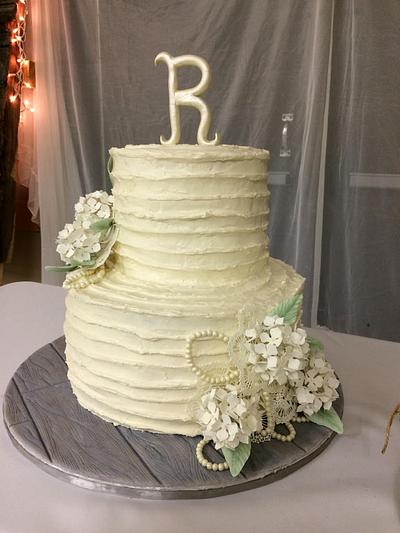 Cream Cheese wedding cake - Cake by Sweet Art Cakes