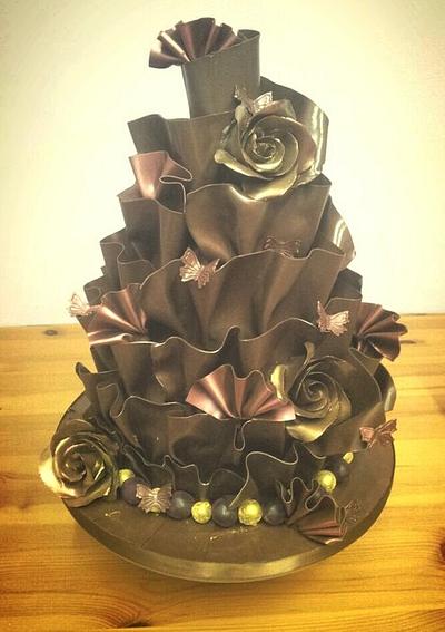 Chocolate wrap - Cake by Lisa Wheatcroft