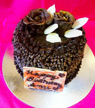 Chocolate Rose truffle - Cake by Bites2Bliss