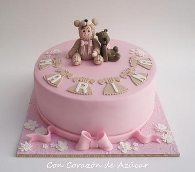 Baby Girl dressed as Bear - Bebé disfrazada de oso - Cake by Florence Devouge