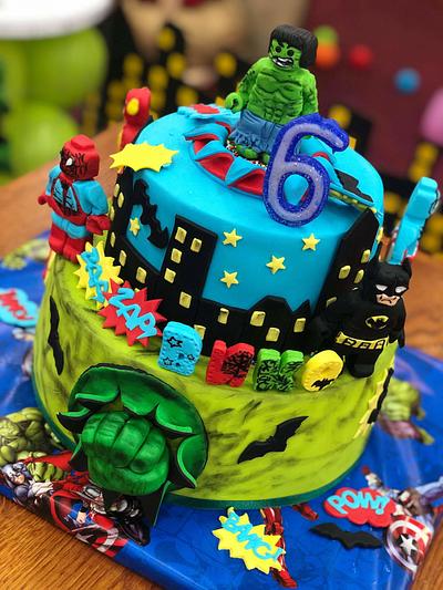 Lego super heroes cake - Cake by Alexandra