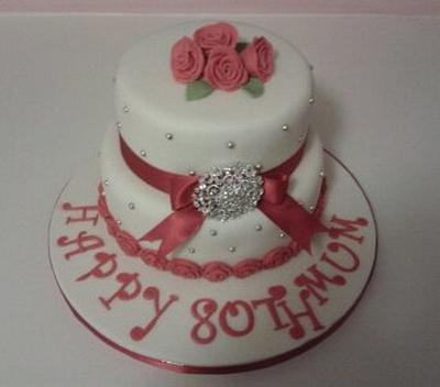 Red rose cake - Cake by Laura